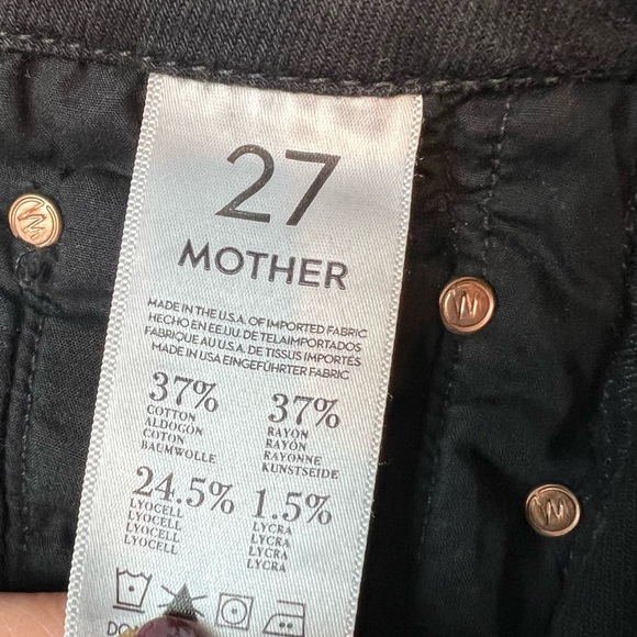 • MOTHER • The Looker Skinny Jeans A Model Spy Black - Picture 8 of 14